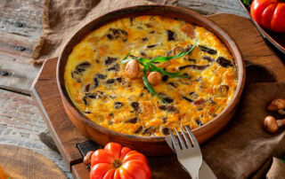 receta de frittata de pollo con verduras - Carnicería Félix Gonzalo